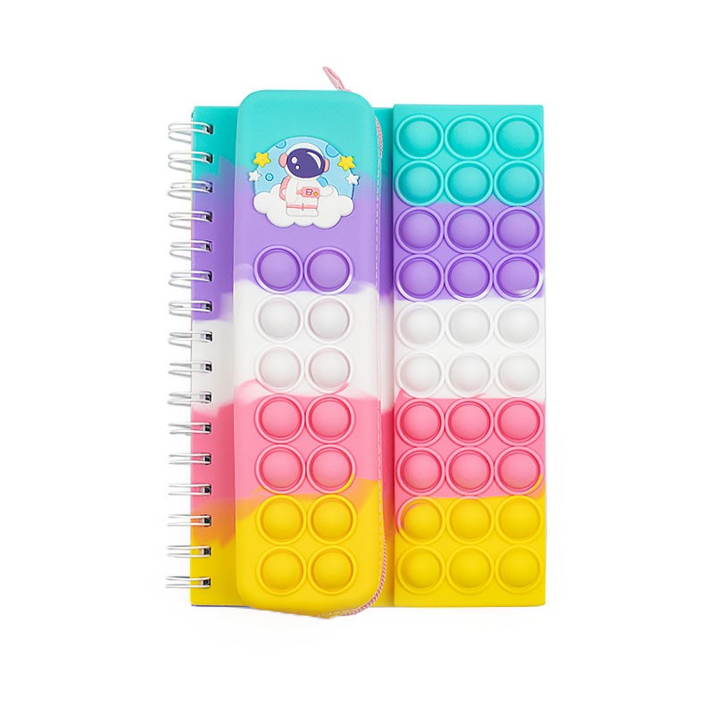 A5 2 in 1 Pencil Case Rainbow Color