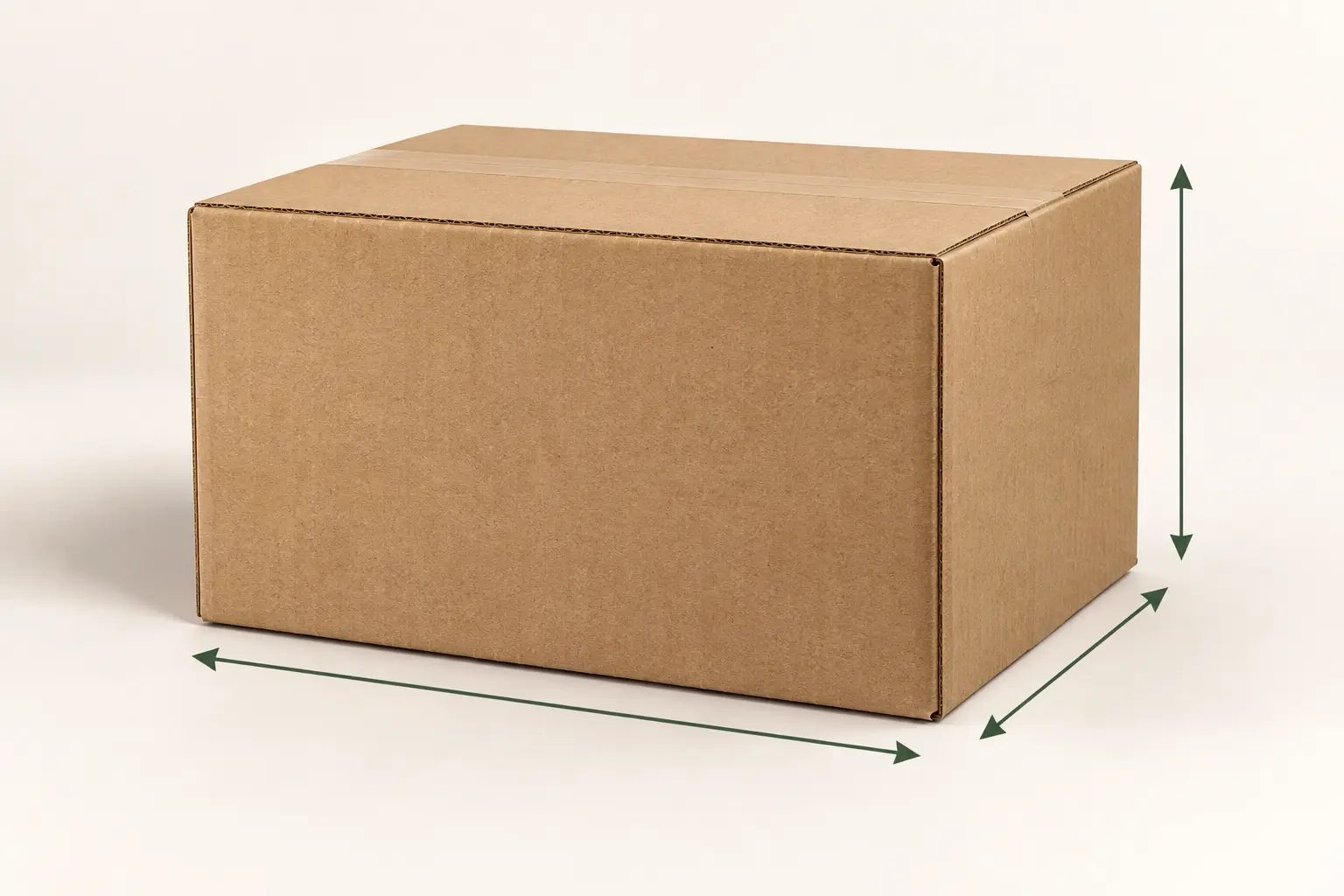 External carton dimensions to confirm when comparing shipment volume.