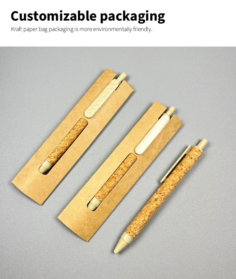 1 0mm Eco Friendly Wheat Straw Ballpoint Pen