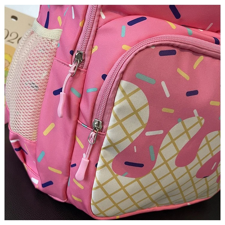 3 Piece Donut Themed Backpack Set