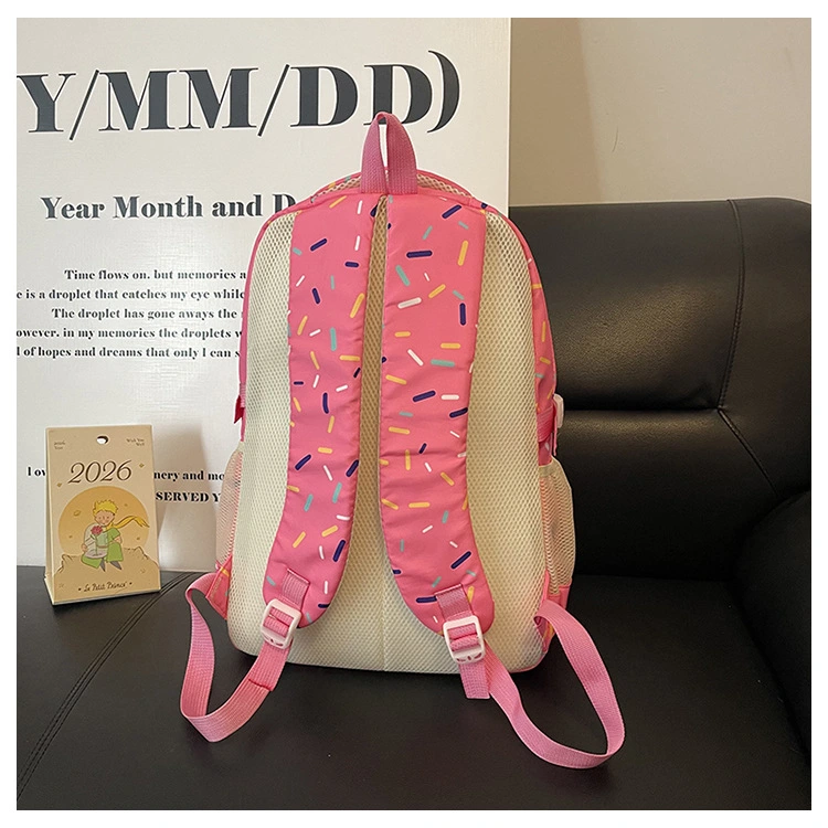 3 Piece Donut Themed Backpack Set