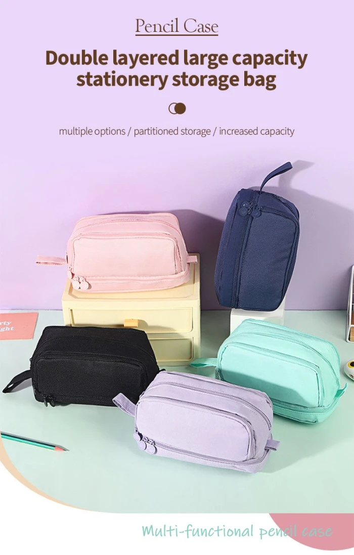 Double Window Macaron Pencil Case