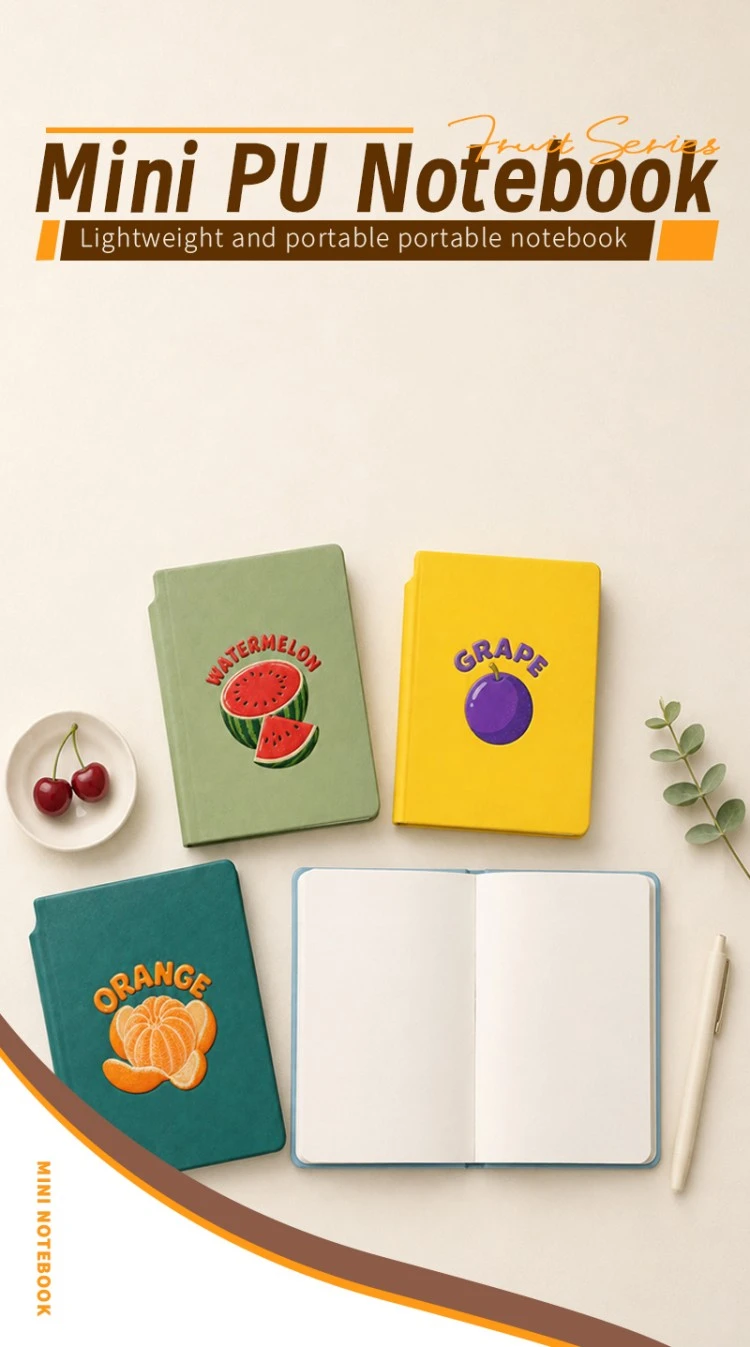 Mini Square Skin Touch Pu Pocket Notebook