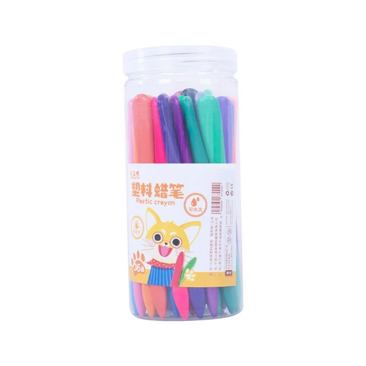 Triangular Plastic Crayons For Kids