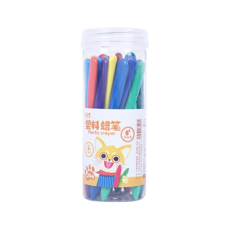 Triangular Plastic Crayons For Kids