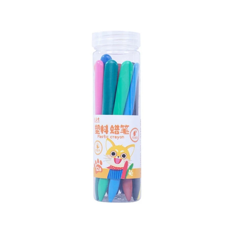 Triangular Plastic Crayons For Kids