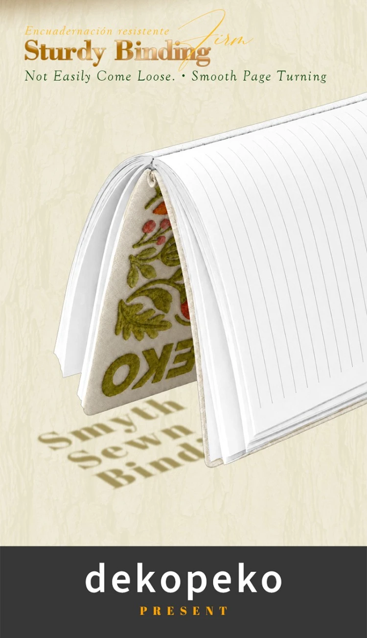 A5 Vivid Embroidered Cover 100gsm Inner Page Notebook