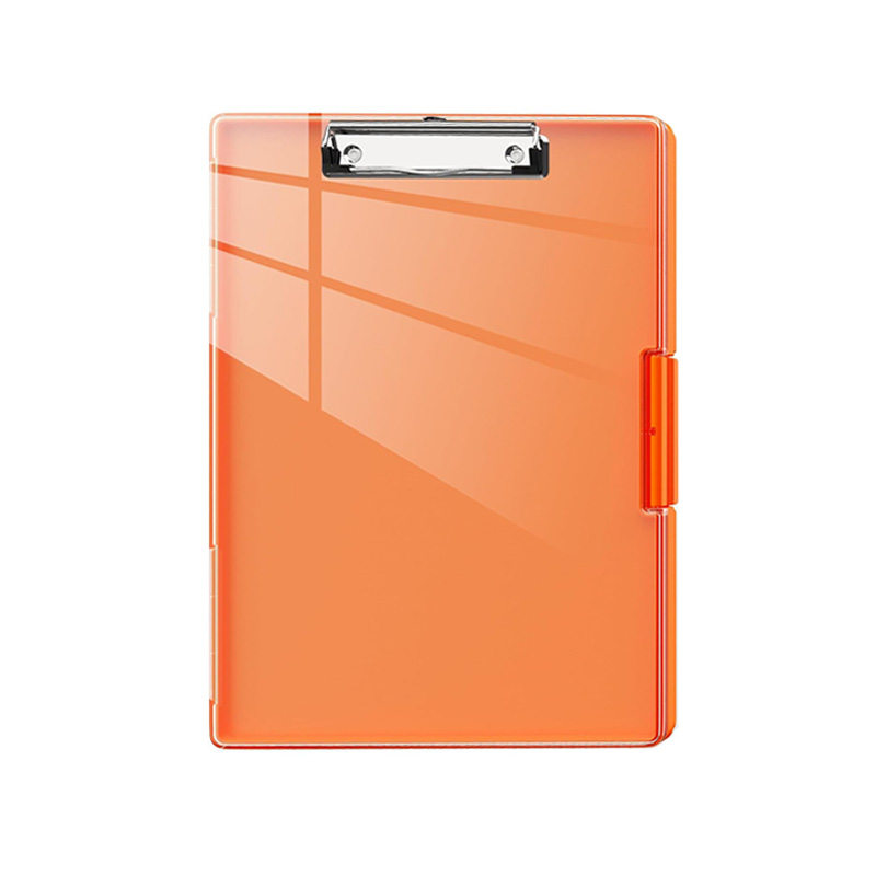 Office Visible Top Panel Side Opening Plastic Storage Clipboard
